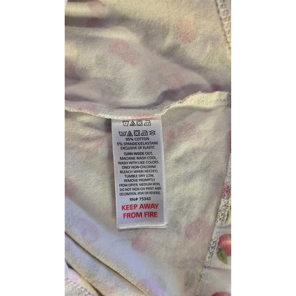 Cynthia Rowley Toddler Girls Cherry Smocked Top & Pink Pants‎ Set 24M